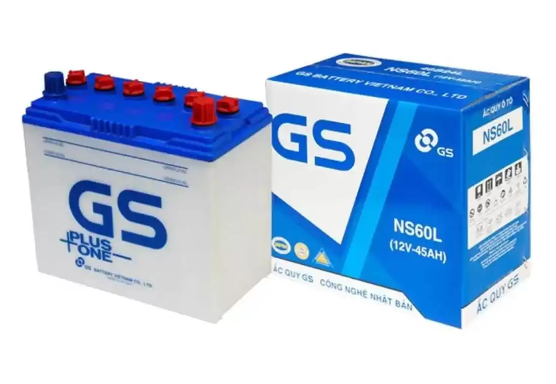 Ắc quy GS N50 dung lượng lớn, phù hợp xe tải, xe máy công trình – đại lý chính hãng tại Đà Nẵng.