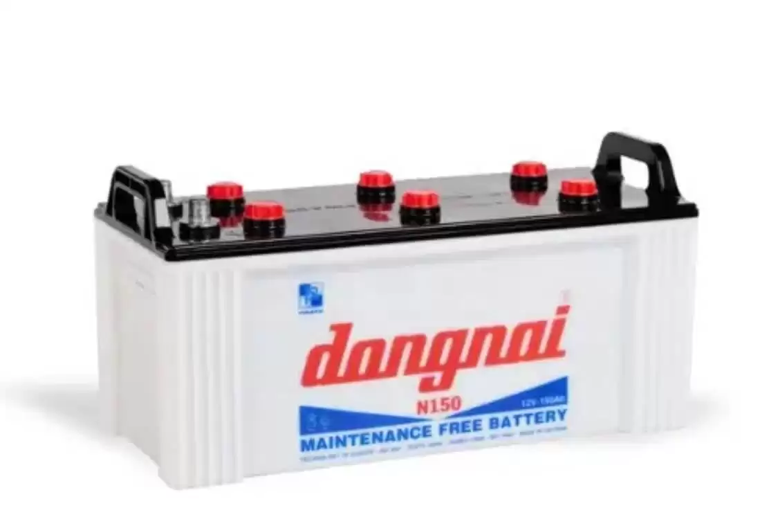 Ắc quy Đồng Nai N150 dạng khô, dung lượng cao, bảo dưỡng dễ dàng – lựa chọn tối ưu cho xe tải lớn.